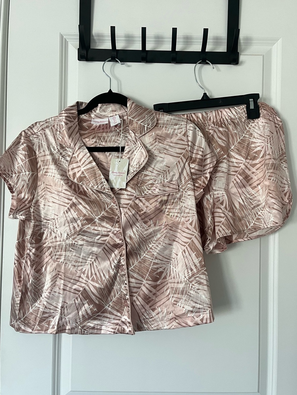 NWT Tommy Bahama Small blush pink palm tree print shorts sleepwear pajamas